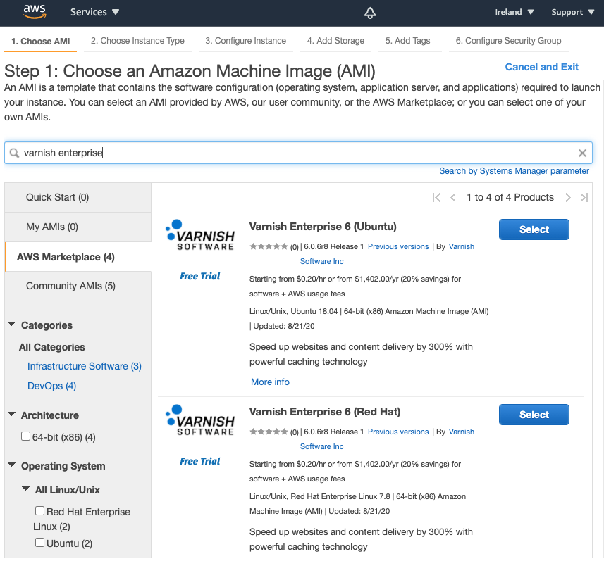 AWS marketplace