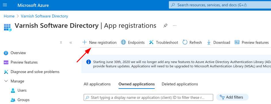 Step 1 - New registration