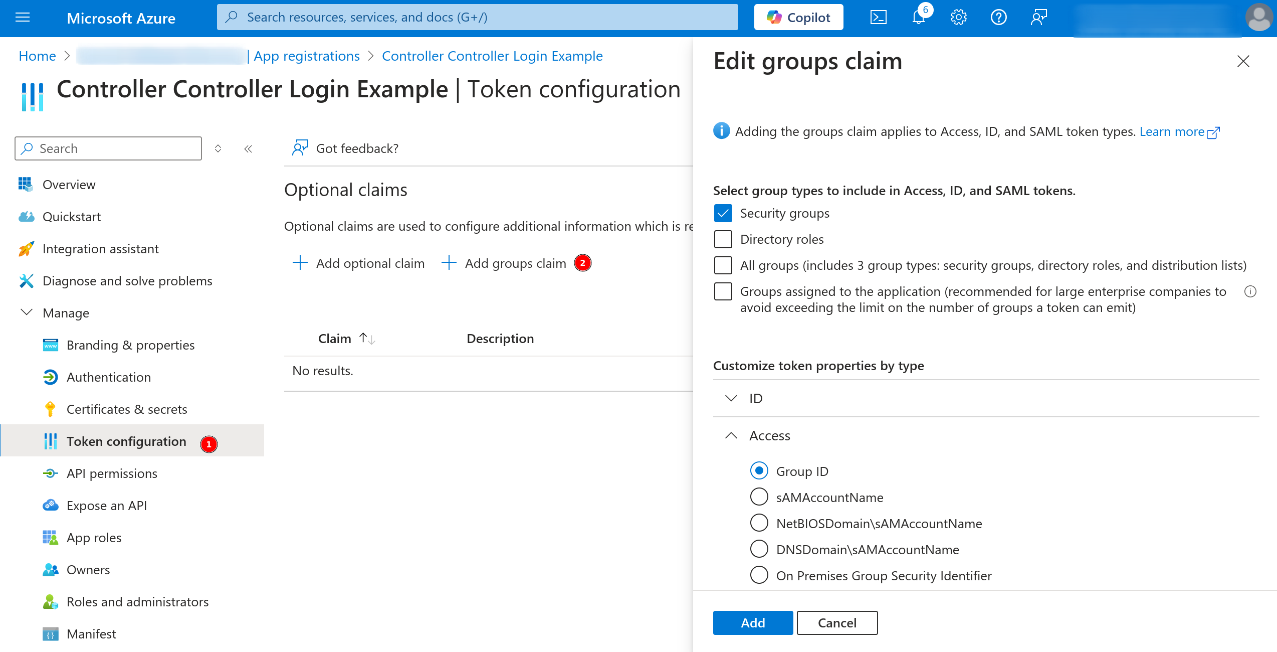 Step 3 - Groups Configuration