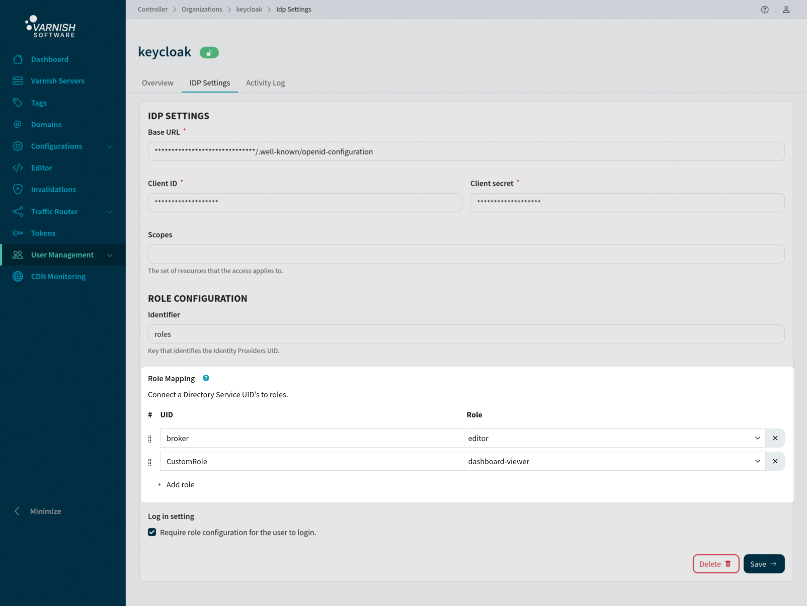 IDP Roles